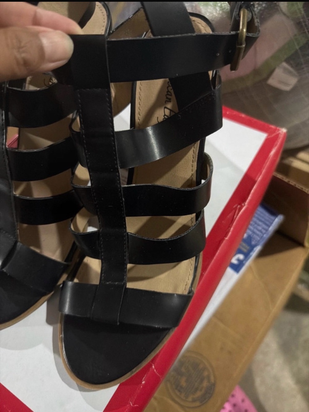 American Eagle Outfitters Black Strappy Gladiator Sandals